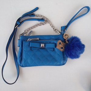 Charming Charlie blue crossbody purse
